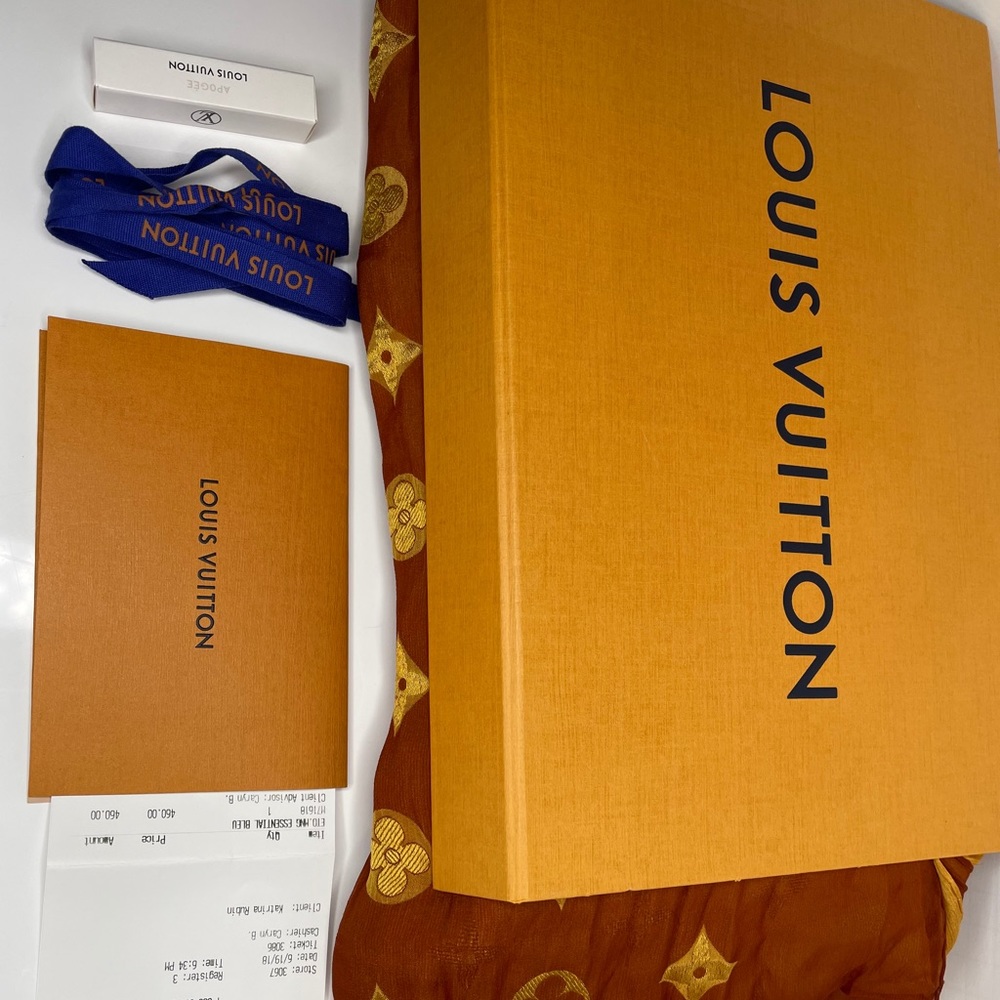 Louis Vuitton Monogram Silk BrownDouble GentlyUsed - Picture 2 of 13